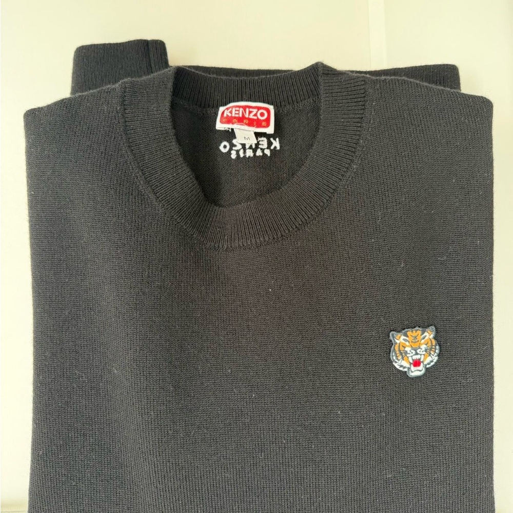 Kenzo Charcoal Crewneck Sweater for Men